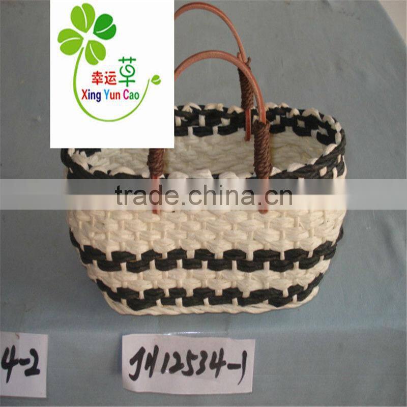 factory supply handmade fashion wheat stalk weave bag