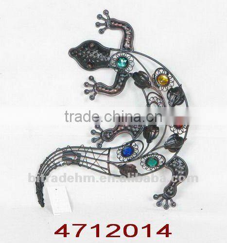 metal lizard for decoration