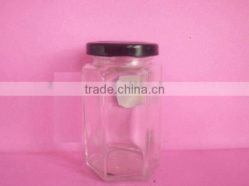 small glass container, glass pickle bottle