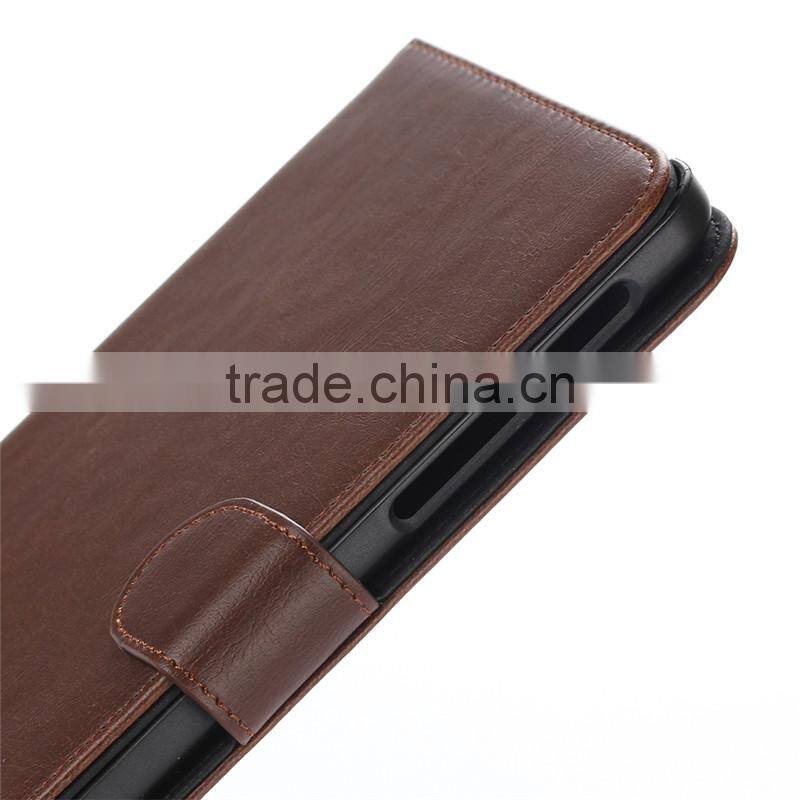 High quality crazy-horse PU card bumper/pocket cell phone case for Samsung Tablet