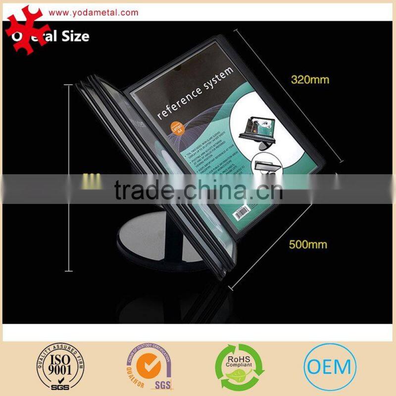 Modern design metal restaurant menu holder table stand