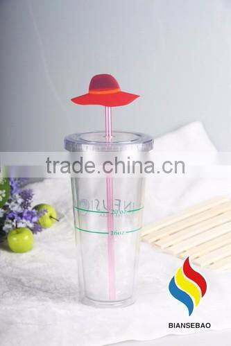 Hot sale double wall plastic acrylic tumbler 24oz