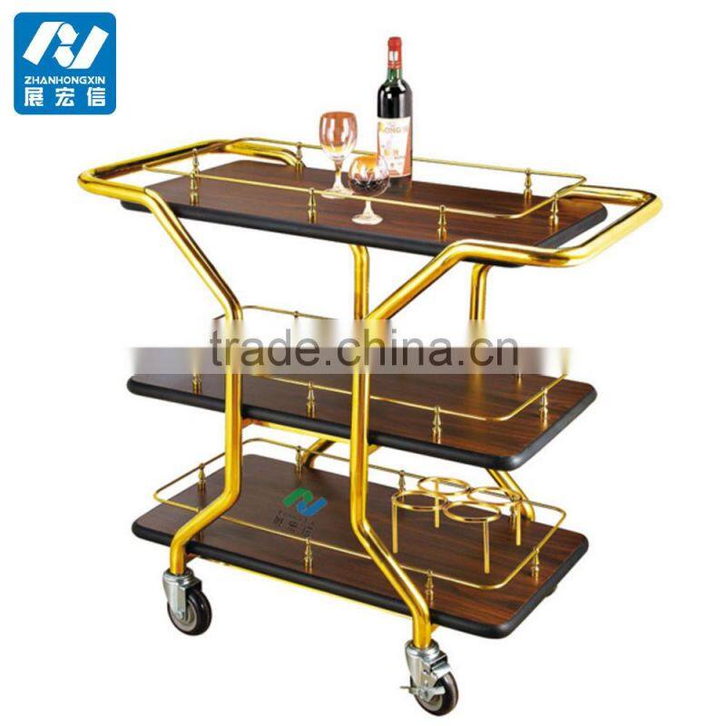Excellent wine serving liquor trolley cart