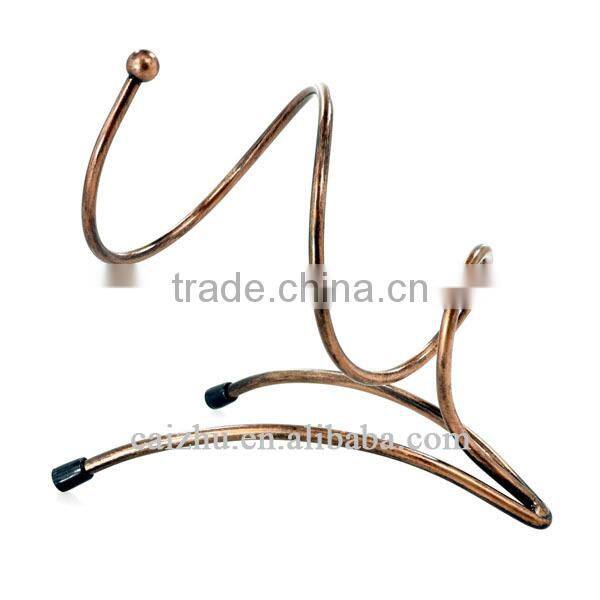 New Design Spiral Bronze Single Red Wine Bottle Holder