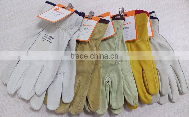 DDSAFETY Wholesale Cow Grain Leather Driver Gloves