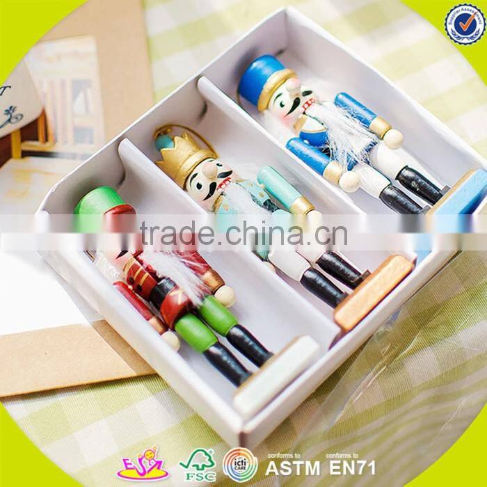 Wholesale fancy toddler wooden nutcracker, inexpensive household wooden nutcracker ,best gift nutcracker W02A013