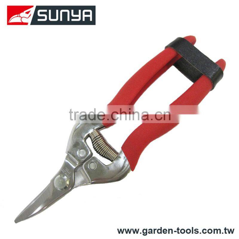 Top quality stainless short curved floral snip