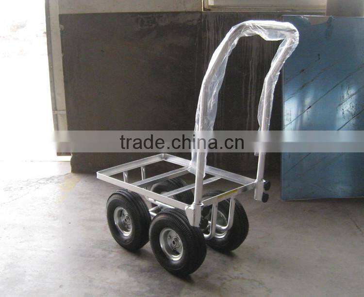 adjustable mini aluminum folding 4 wheel trolley tool cart with high quality