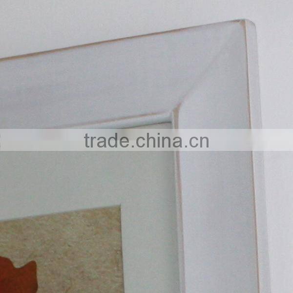 2016 new fashion baby wooden photo frame, high quality kids wooden photo frame W09A028