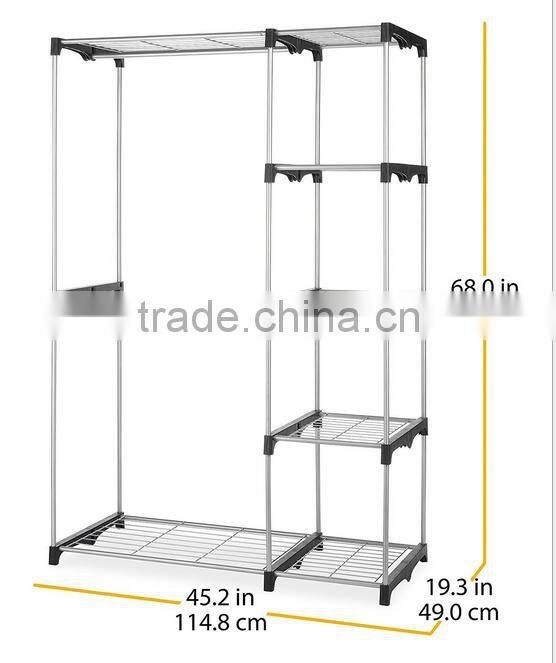 2017 good qulaity Non-Woven fabric Portable Clothes /Storage/ Closet/ folding clothes cabinet