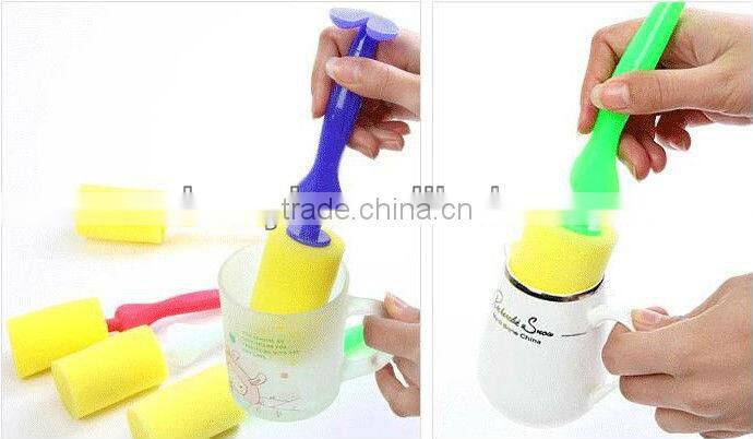 PU sponge kitchen cup household bottle cleaning brush