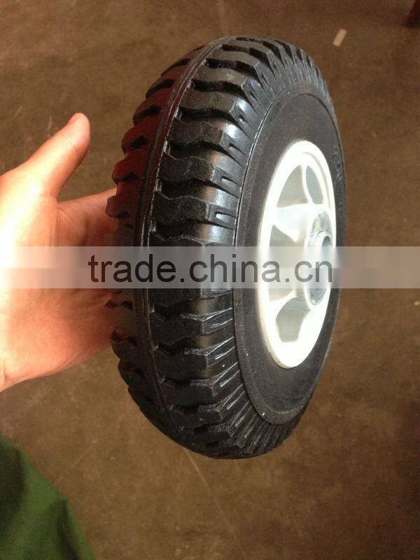 8" High quality environmental protection abrasion resistant PU wheel
