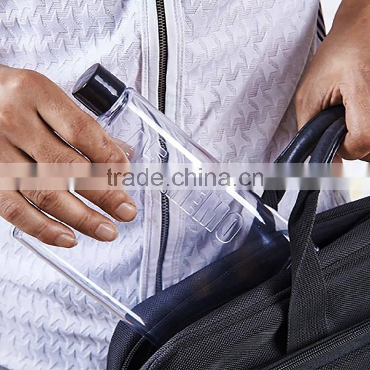 2017 customized bpa free plastic customized bottles sport glass