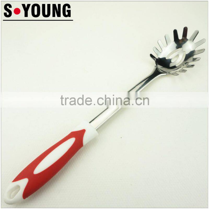 32012 Kitchen Maestro High Quality Stainless Steel with Rubber Coated Grip Utensil Set of 8