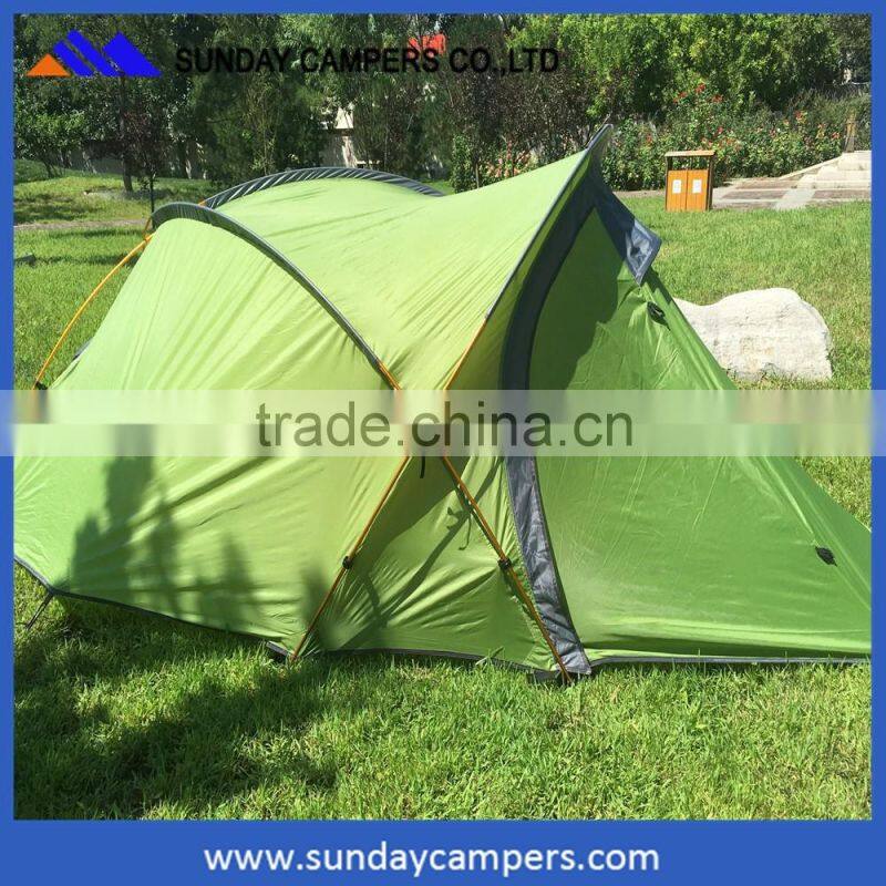 Polyester canvas 2017 camping tent portable 2 person 3season