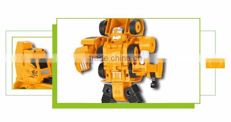 Top selling kids play deformation model heavy truck alloy wheel