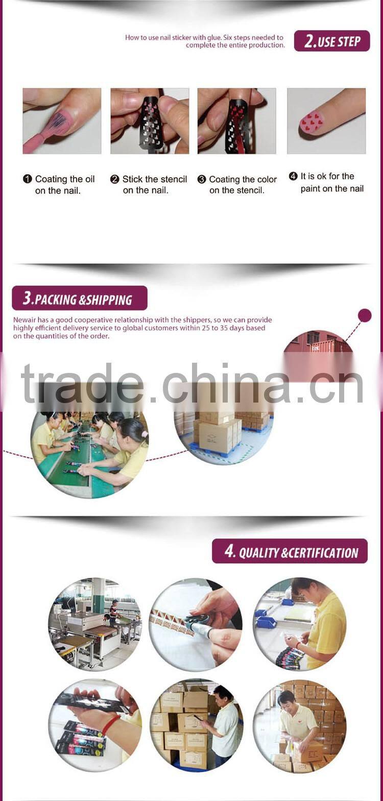 Stainless Steel DIY Nail Image Template &Nail Template