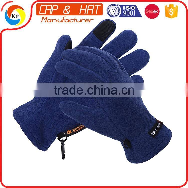 Factory outlet acrylic knitted winter touchscreen gloves all color custom