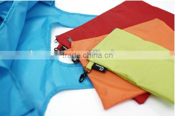 fashion foldable supermarket promotional nylon shopping bag