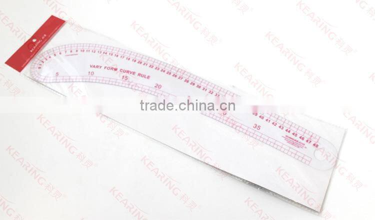 Chinese Manufacturer OEM HIP LINE SEWING RULER / plastic 48cm french curves for fashion design # 6248