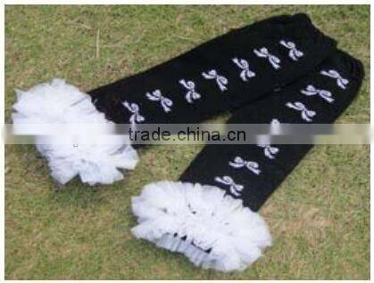 2016 new style boutique cute baby satin icing leg warmers for winter