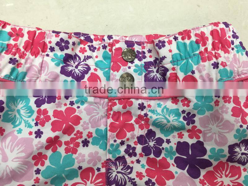 Stocklots clothing girl's running bermuda printed shorts