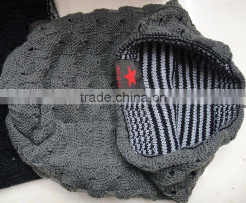 Fashion most popular crochet acrylic winter beanie for men