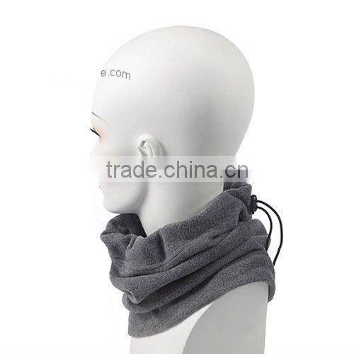 soft,warm,windproof gray adult fleece neck Gaiter scarf factory