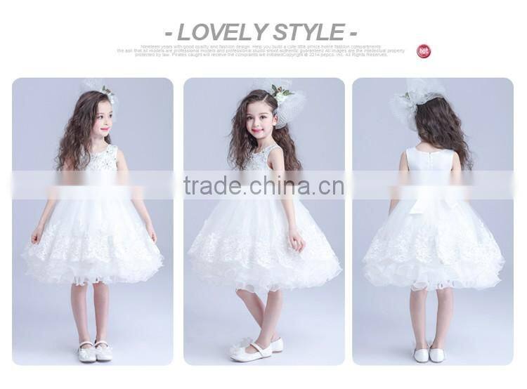 kids fashion show dresses white prom dresses modern girls dress