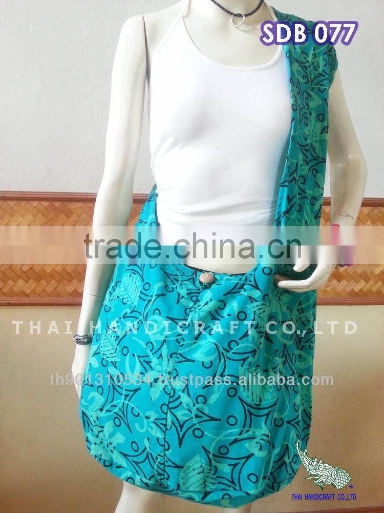 Thai Large Cotton Shoulder Hippie Boho Sling Crossbody Yaam