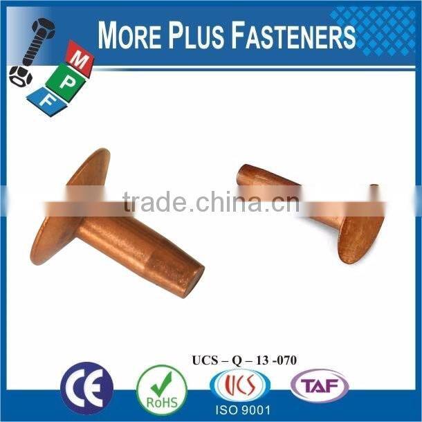 Made in Taiwan Round Head Rivet POP Rivet River Screw Copper Rivets
