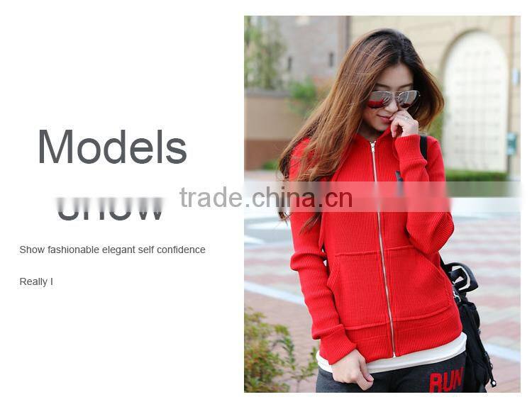 Custom Women Clothes Casual Thin Fleece Zipper Hoodies Coats,Wholesale Fashion Embroidery and Printed Zipper Hoodies for Women