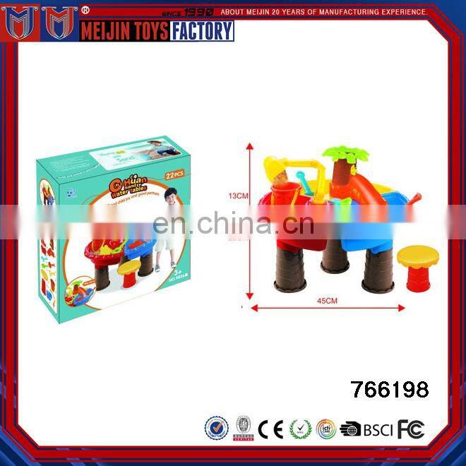 Customized logo summer plastic beach table toys set for sale