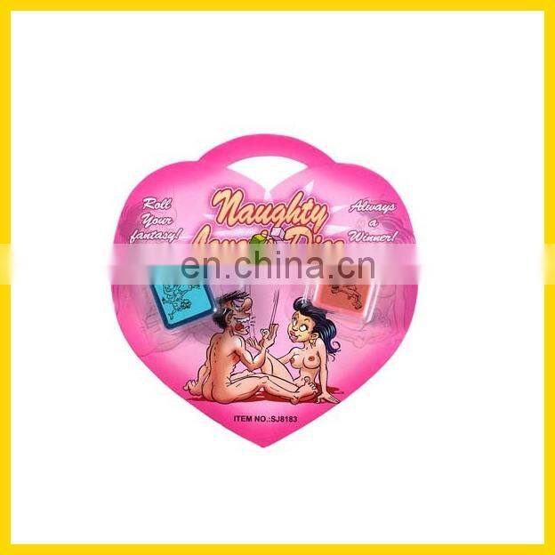 Sexy Love Dice in Blister Card, love game dice