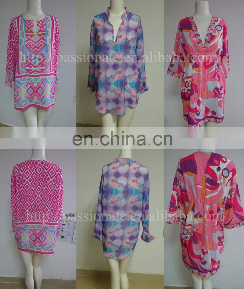 100% chiffon dubai kaftan dress beach kaftan cover ups