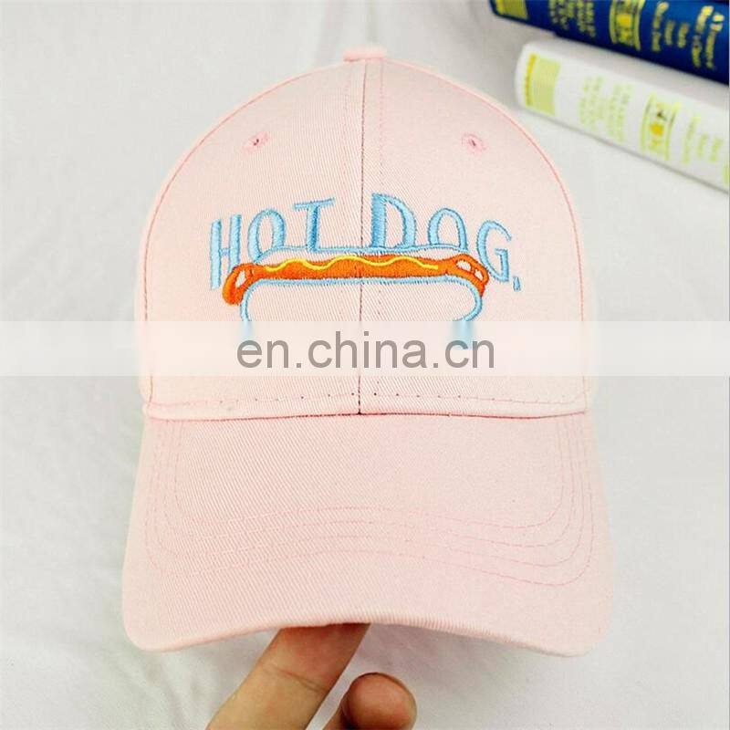 WINUP wholesale hot dog embroidered logo snapback hats baseball cap