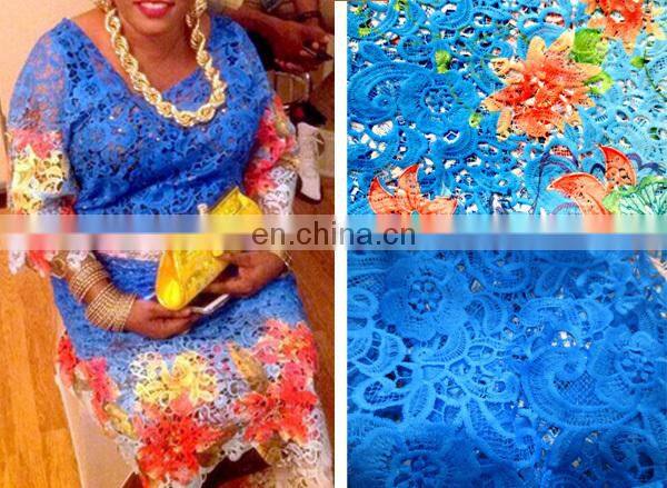 2015 guipure lace fabric / african lace fabrics