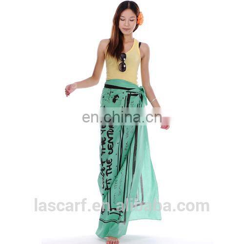 customized printed cotton beach sarong