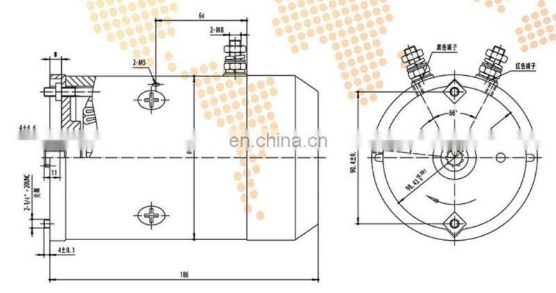 Micro motor hydraulic dc motors for hydraulic power pack