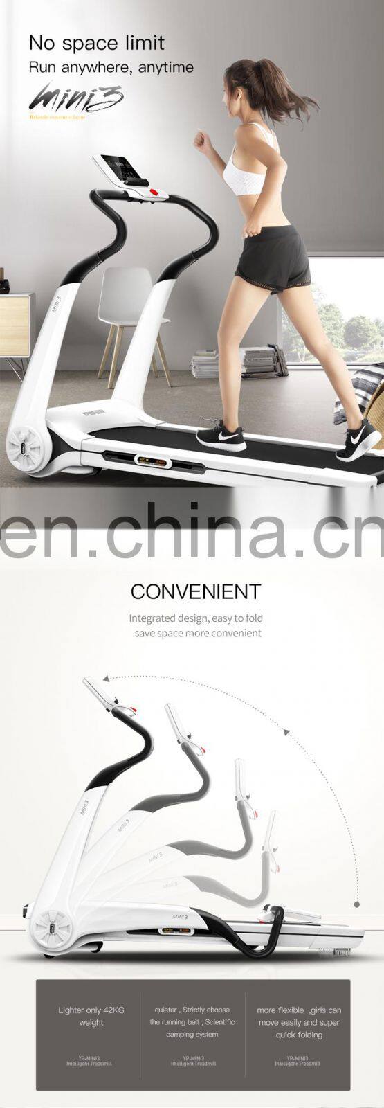 YPOO MINI home fitness walking machine wholesale Fitness exercise treadmill