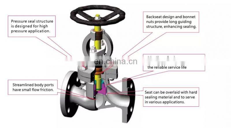 ANSI Class 300 Control Drawing Price Stainless Steel 316 API Rising Steam Globe Valve