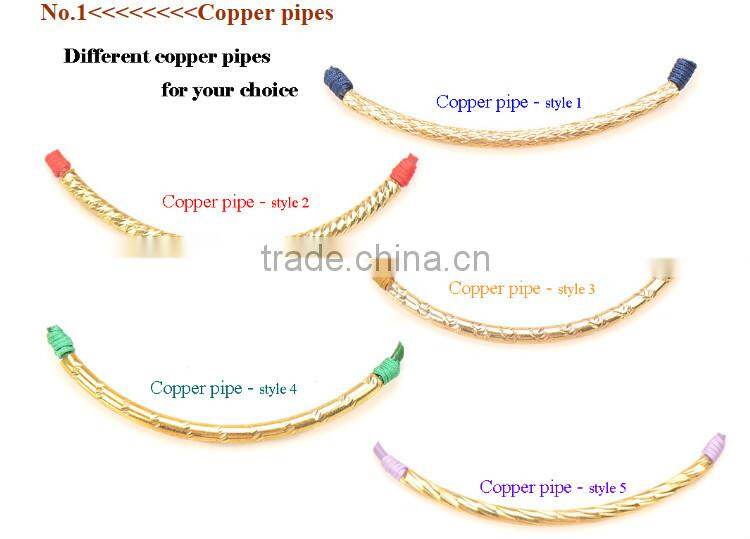 copper leather banglrs brass magnetic bracelet benefits for 2015 hot sale