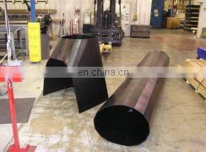 Sludge screw conveyor UHMW-PE liner