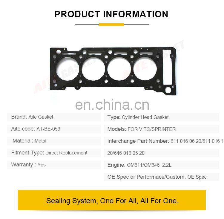 Cylinder Head Gasket For Benz VITO SPRINTER OM611 OM646 2.2L Head Gasket Engine Parts