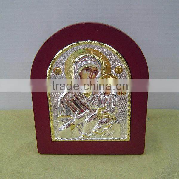Virgin Mary Healer Silver Icon