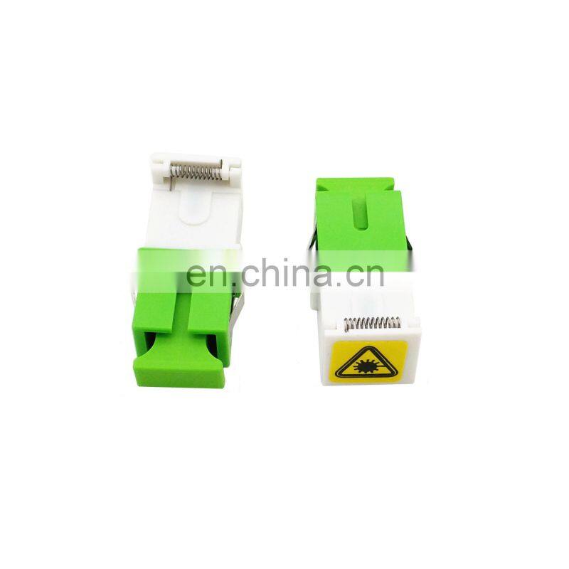 SC APC Dust Cap Optic Fiber Adapter Single Mode Simplex Fiber Optic Adapter Fiber Connector