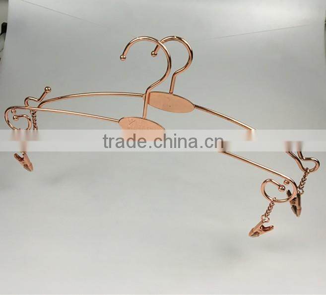 multifuntional metal hanger lingerie display hanger for underwear
