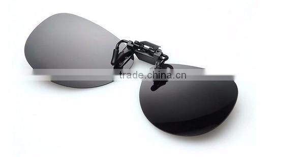 high qulality yellow night vision mirrored women men clip on driver PC sunglasses