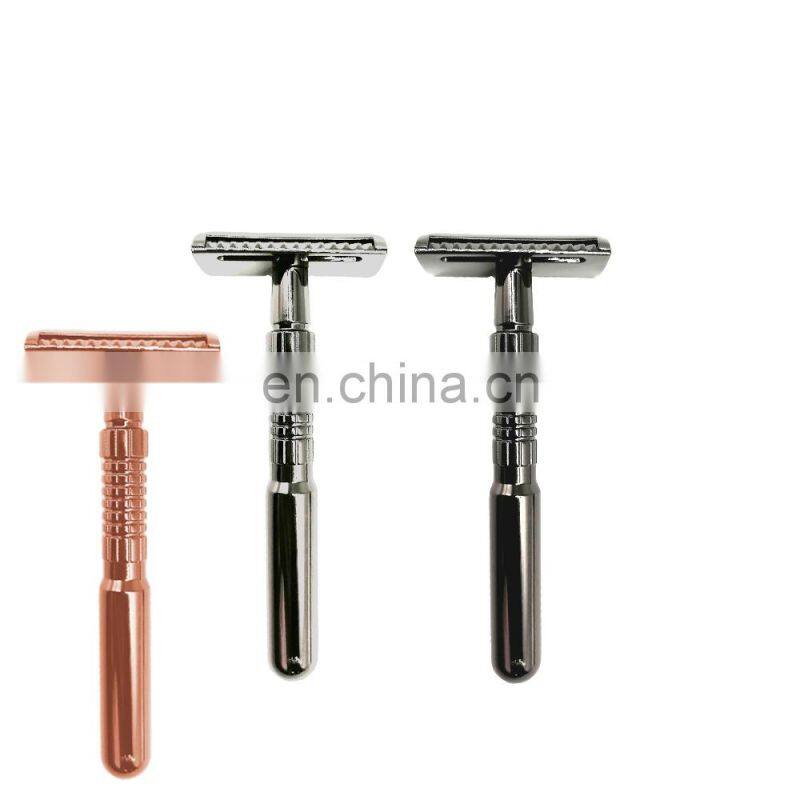Specially designed tiwn blade razor double edged stick shaving razor blades adjustable razor
