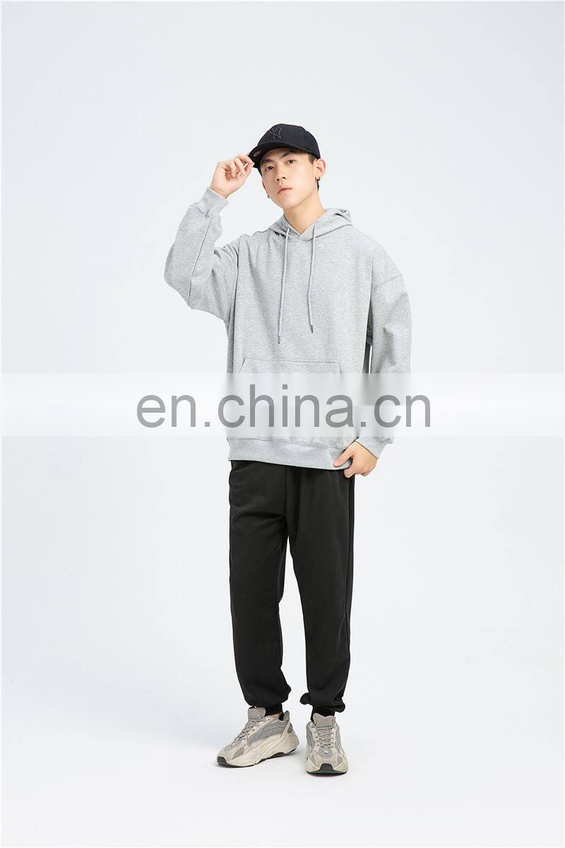 Wholesale Plain logo  Organic Cotton Men's Sweatshirt Blank Fleece Oversized Custom Unisex Men Hoodies